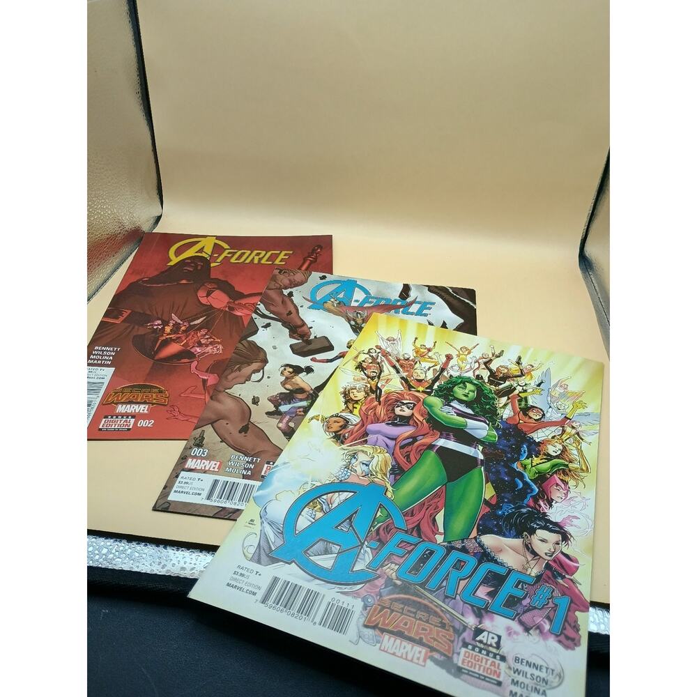 A-Force Secret Wars Comics - Set Of 3 - Issues #1, #2, #3